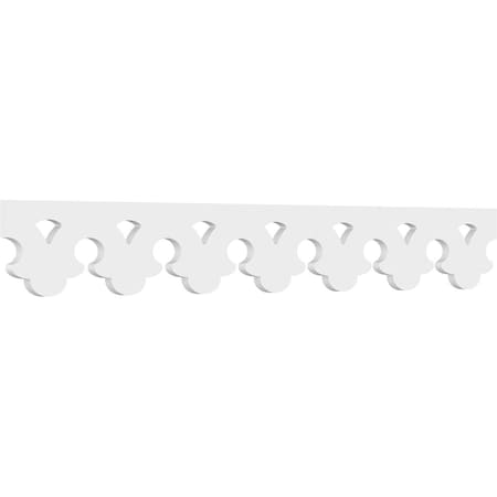Ekena Millwork Mulberry Architectural Grade PVC Running Trim, 6"H x 5/8"P x 48"L RUNP06X0625X48MUL